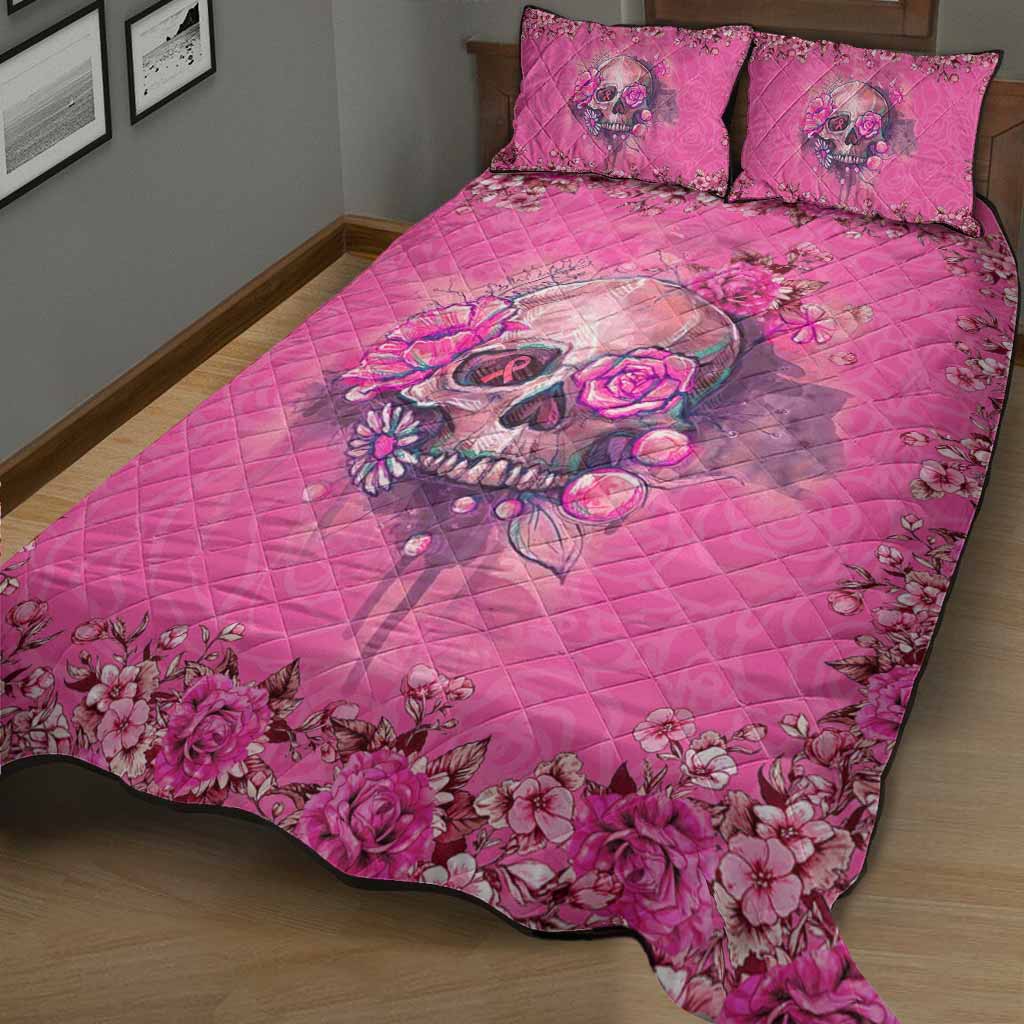 Breast Cancer Awareness Quilt Bed Set