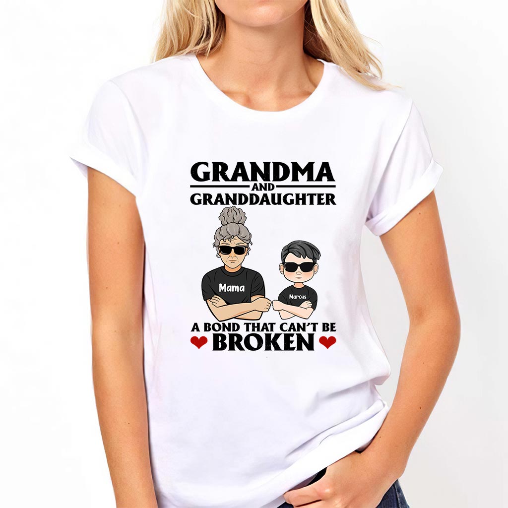 A Bond That Can't Be Broken - Personalized Grandma T-shirt and Hoodie