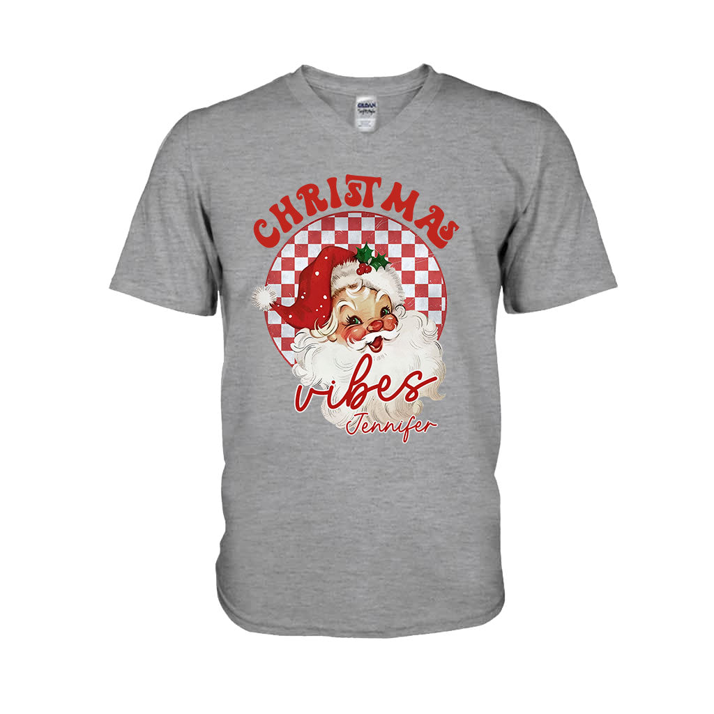 Christmas Vibes - Personalized Christmas T-shirt And Hoodie