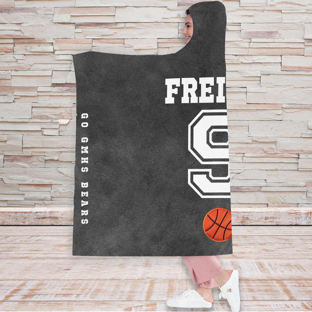 Sport Lovers Go Team - Personalized Basketball Hooded Blanket