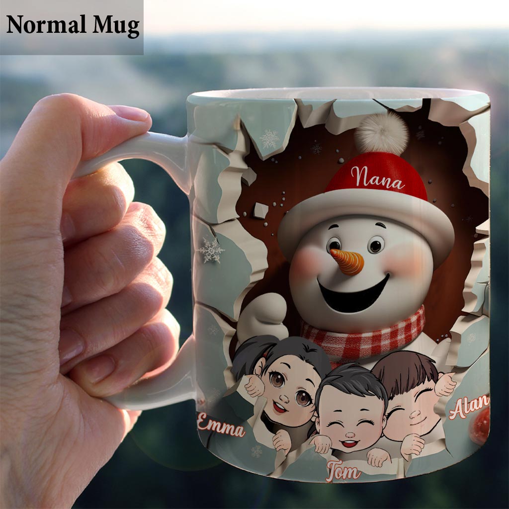 Snowman Grandma/ Nana/ Mimi/ Gigi... - Personalized Grandma Mug