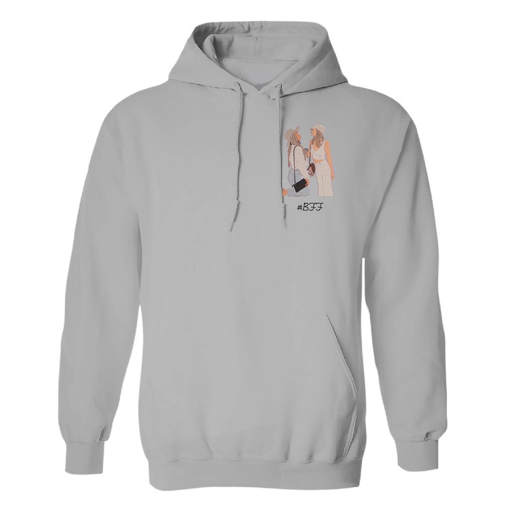 Custom 2D Photo - Personalized Bestie Embroidered Hoodie