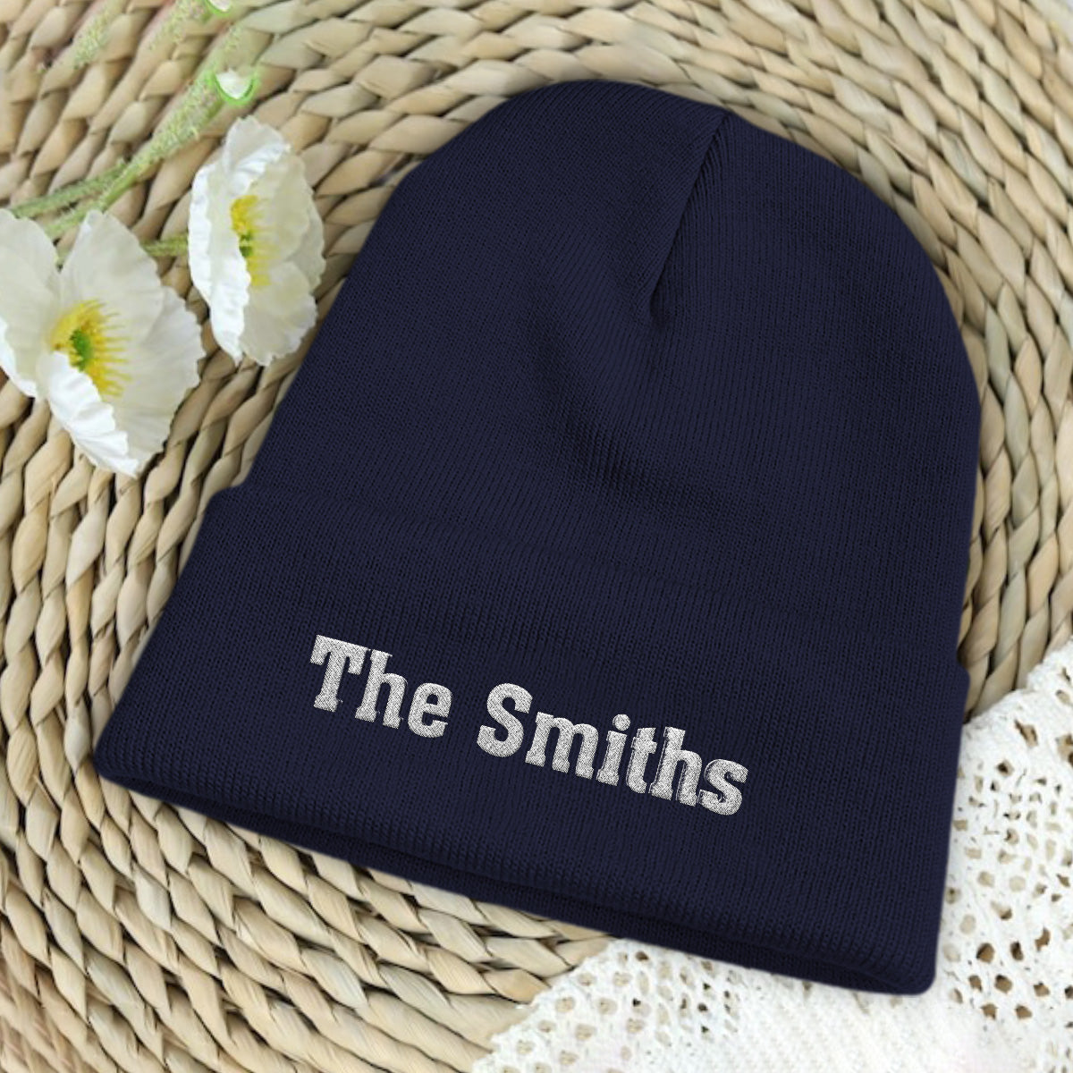 Custom Name - Personalized Family Embroidered Beanie