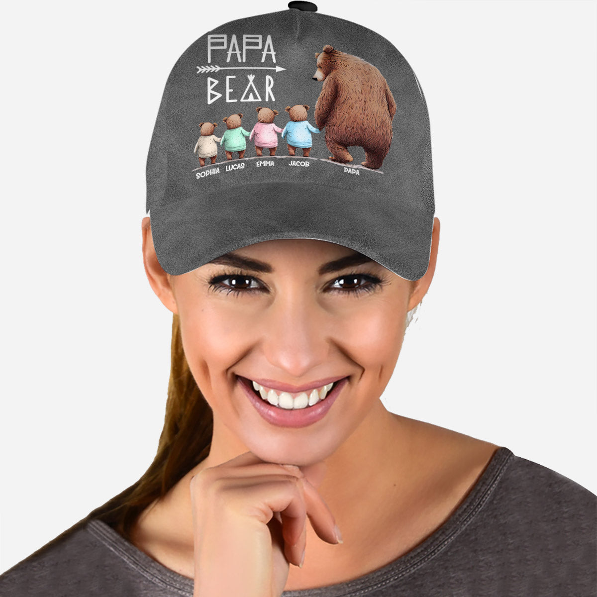 Papa Bear - Personalized Grandpa Classic Cap