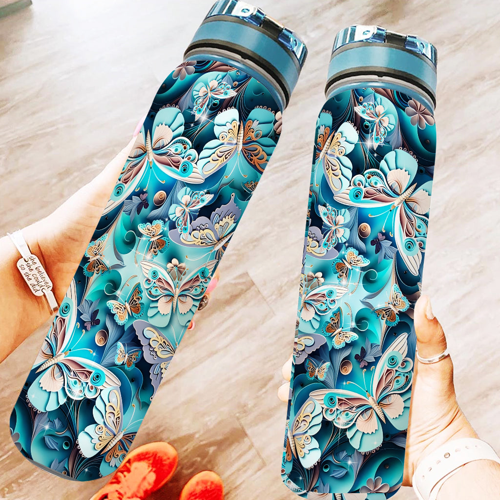 Love Butterflies - Butterfly Water Tracker Bottle