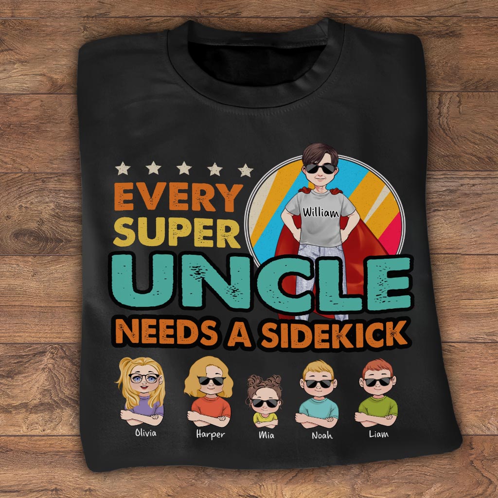 Super Dad Super Hero - Gift for dad, grandpa, uncle, brother - Personalized T-shirt And Hoodie