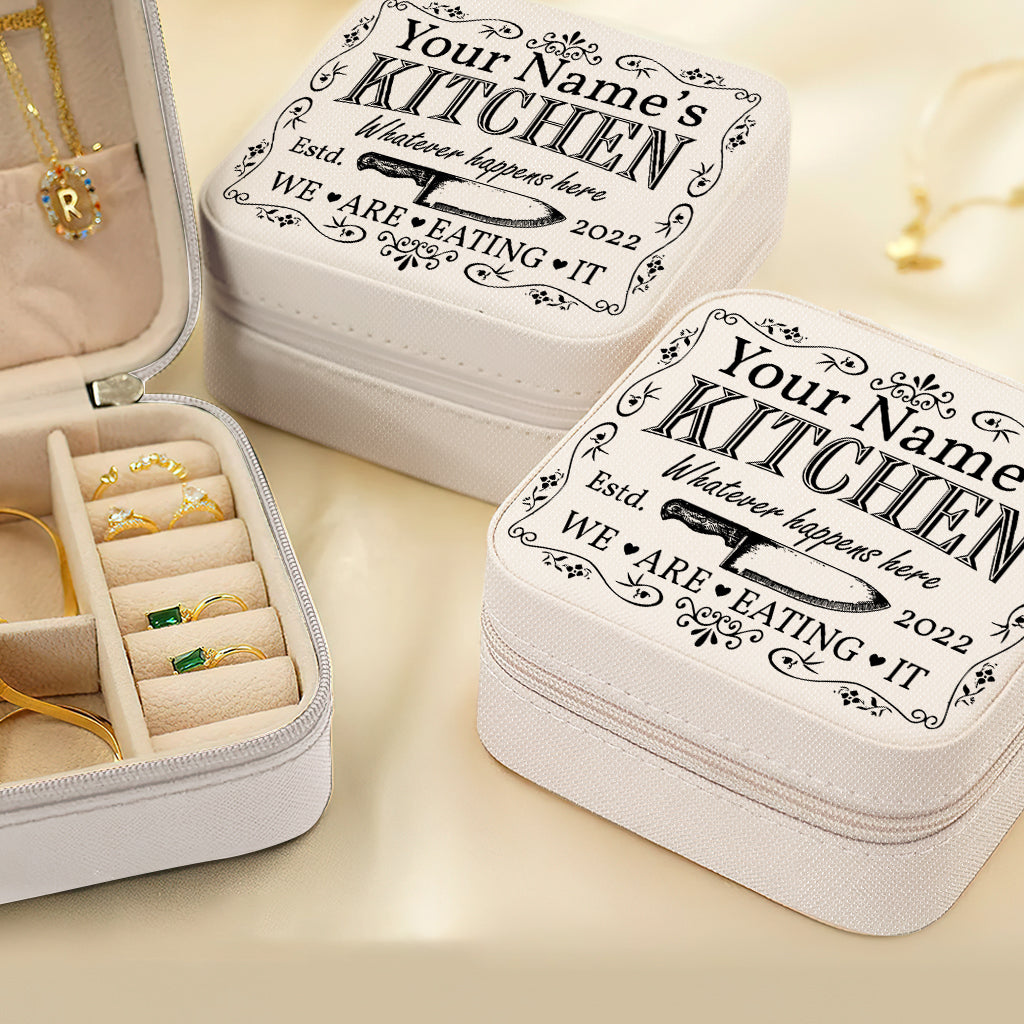 Whatever Happens Here We're Eating It - Personalized Cooking Jewelry Box