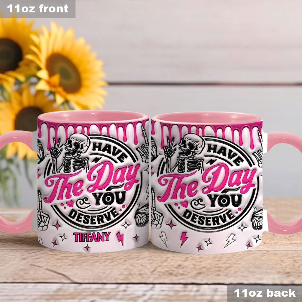 Back in the Day Personalized Coffee Mug 11 oz Pink