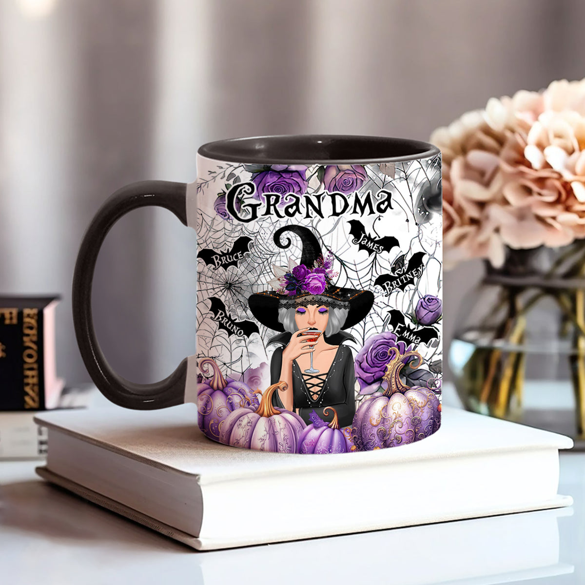 Discover Grandma Witch - Personalized Grandma Accent Mug