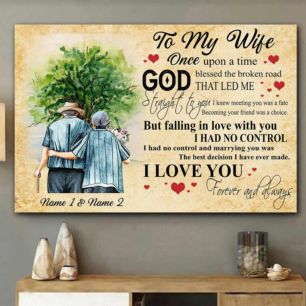 Discover God Blessed The Broken Road - Personalized Couple Poster