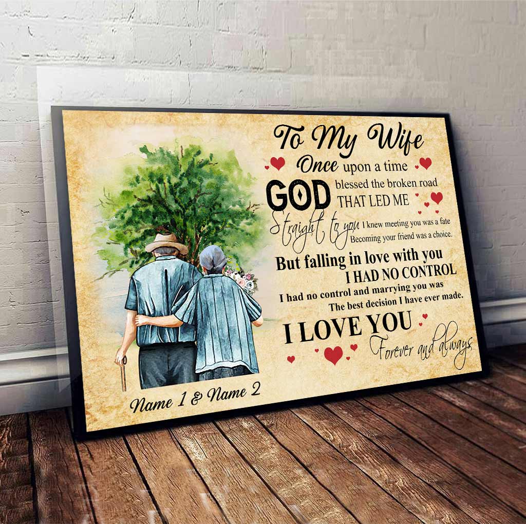 Discover God Blessed The Broken Road - Personalized Couple Poster