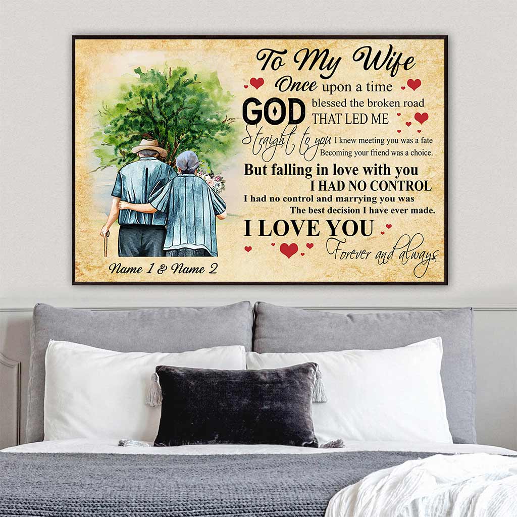 Discover God Blessed The Broken Road - Personalized Couple Poster