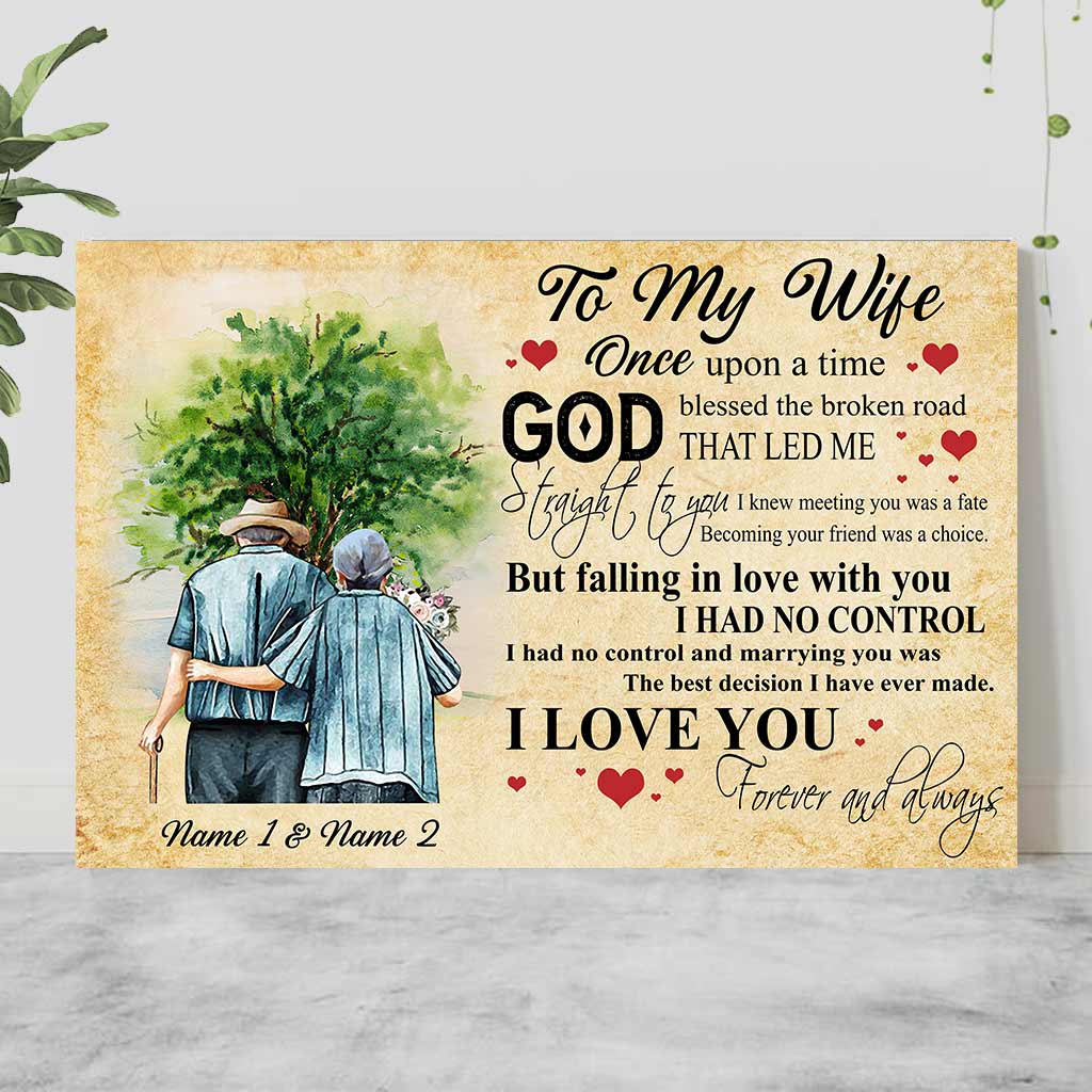 Disover God Blessed The Broken Road - Personalized Couple Poster