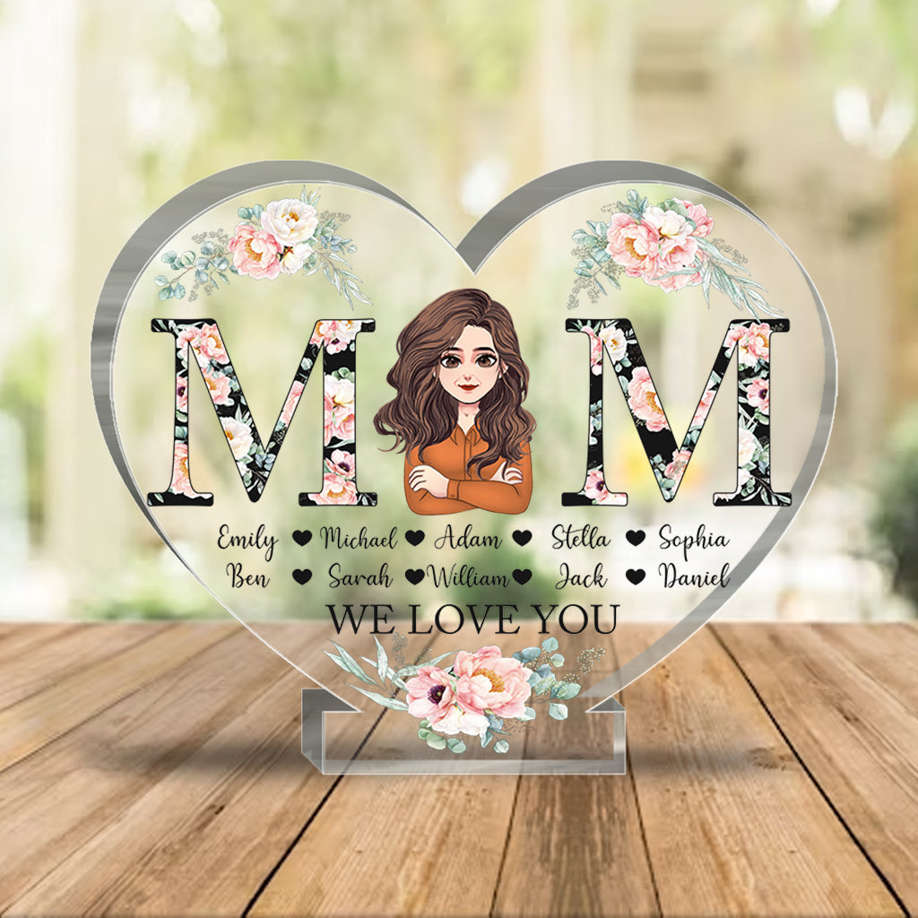 Mom - Personalized Mother's Day Mother Custom Shaped Acrylic Plaque