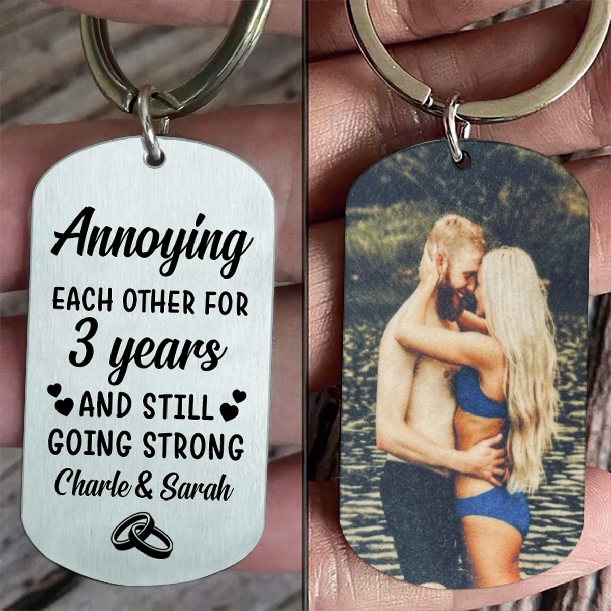 I'm Yours - Couple gift for husband, boyfriend, wife, girlfriend - Personalized Stainless Steel Keychain