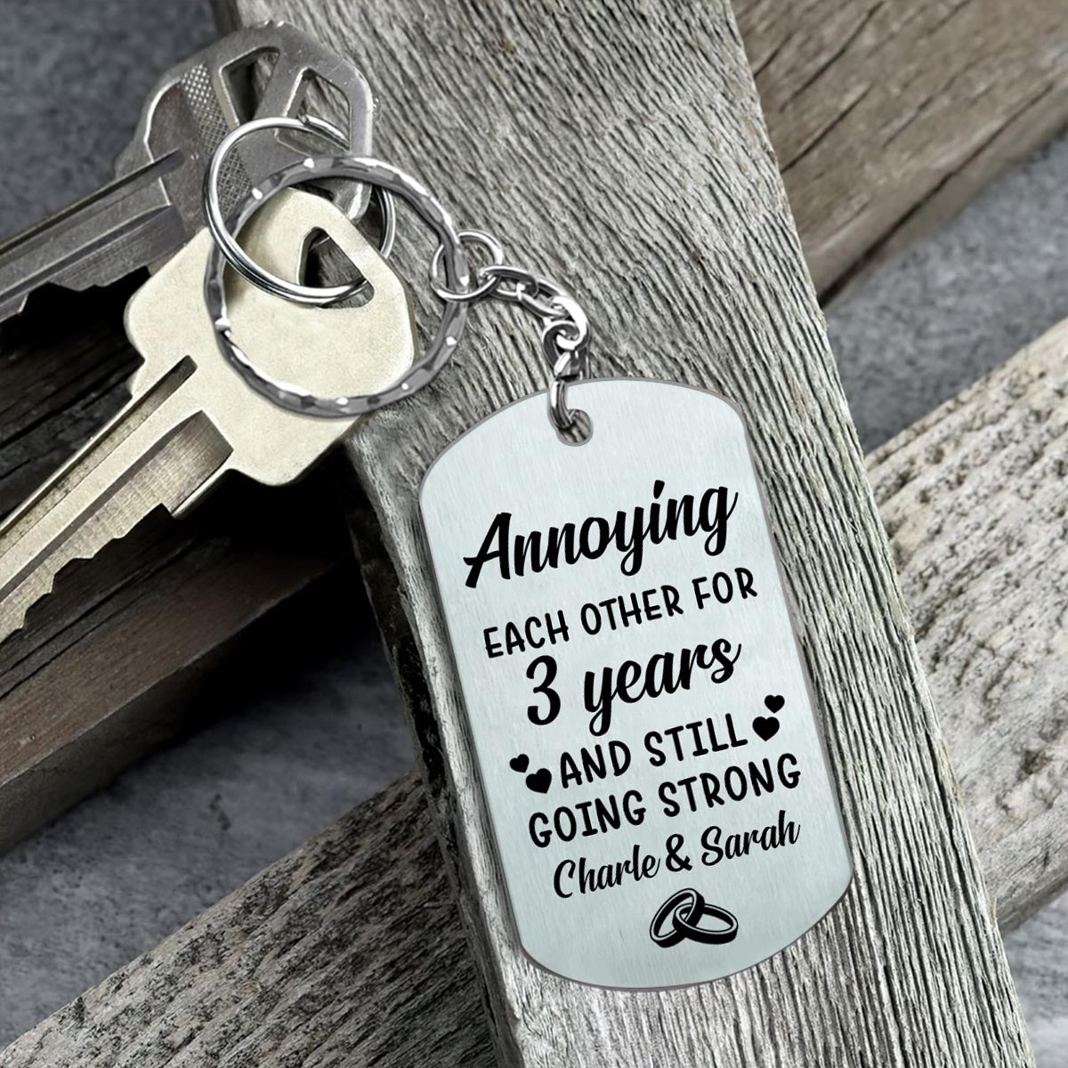 I'm Yours - Couple gift for husband, boyfriend, wife, girlfriend - Personalized Stainless Steel Keychain