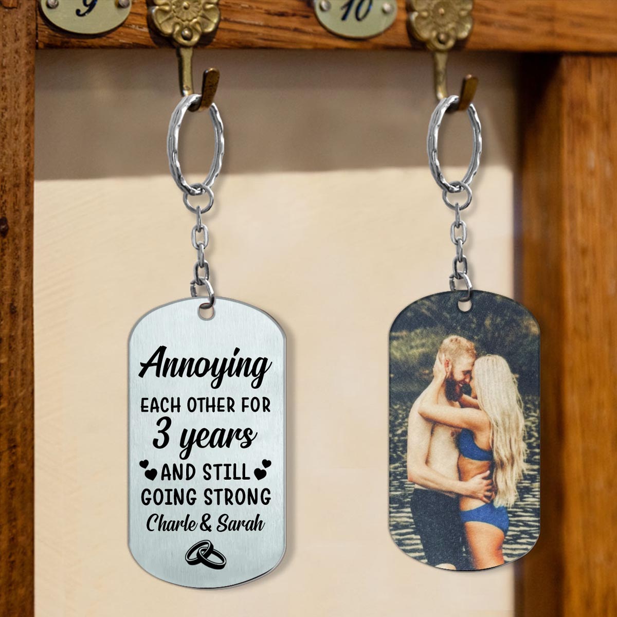 I'm Yours - Couple gift for husband, boyfriend, wife, girlfriend - Personalized Stainless Steel Keychain