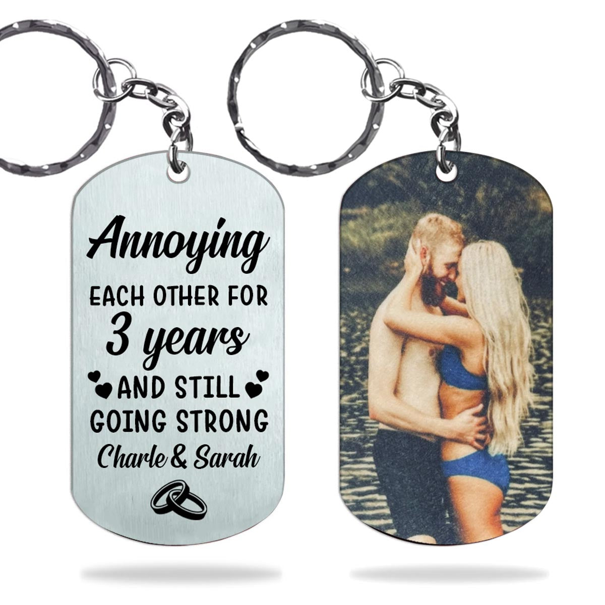 I'm Yours - Couple gift for husband, boyfriend, wife, girlfriend - Personalized Stainless Steel Keychain