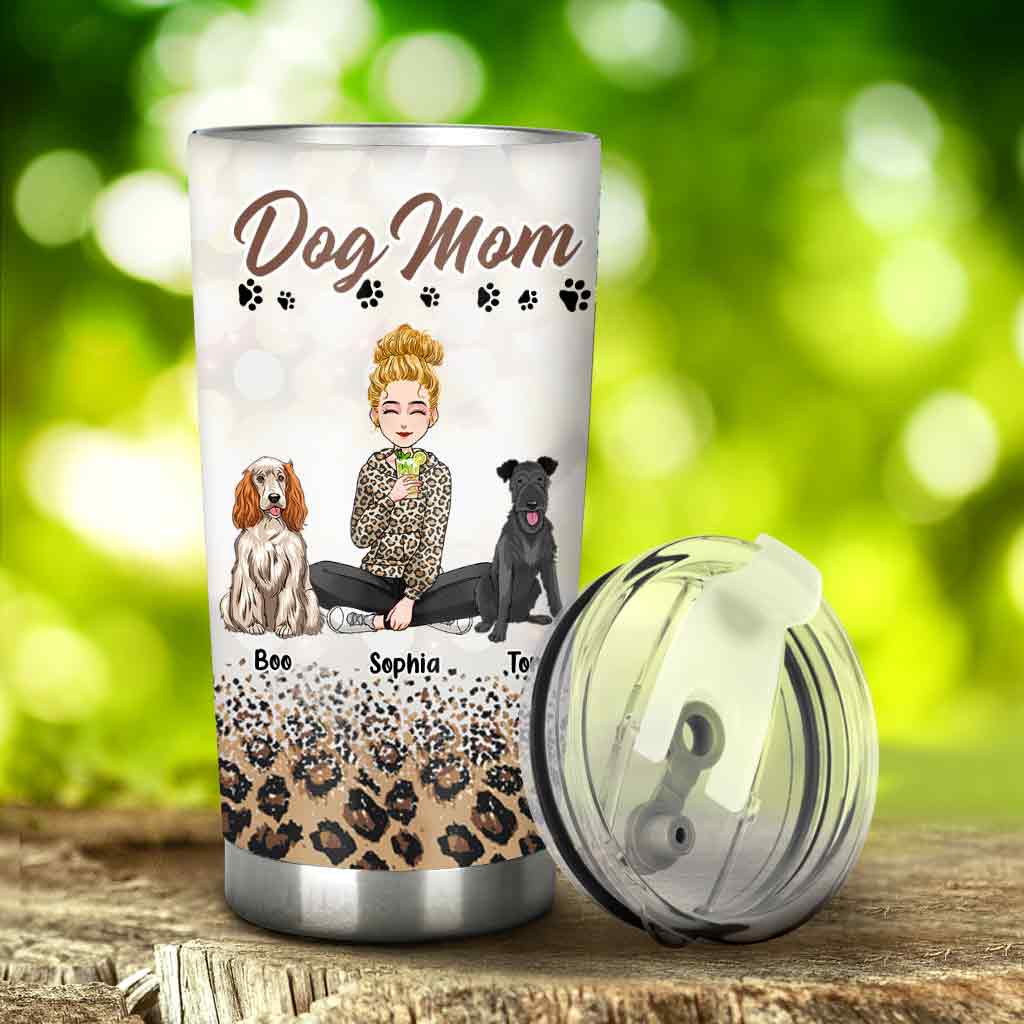 Dog Mom - Personalized Mother's Day Dog Tumbler