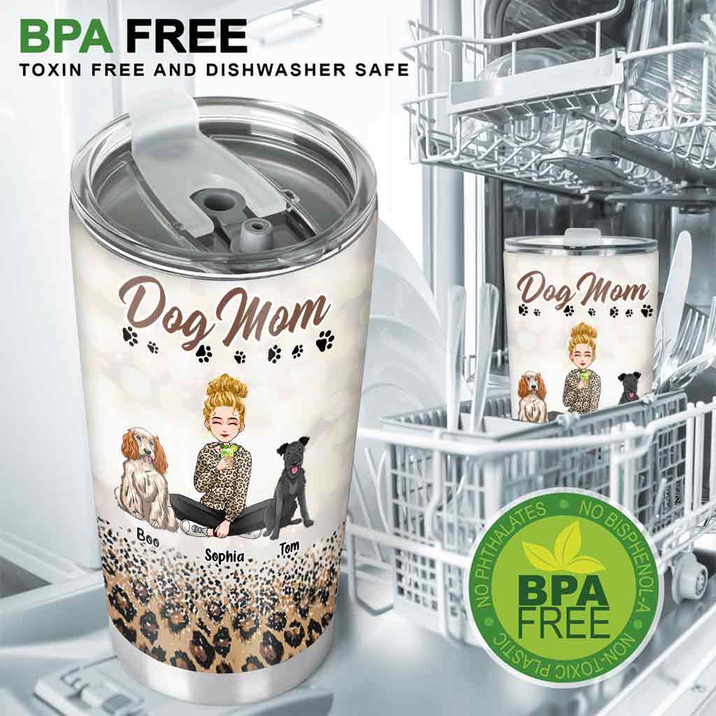 Dog Mom - Personalized Mother's Day Dog Tumbler