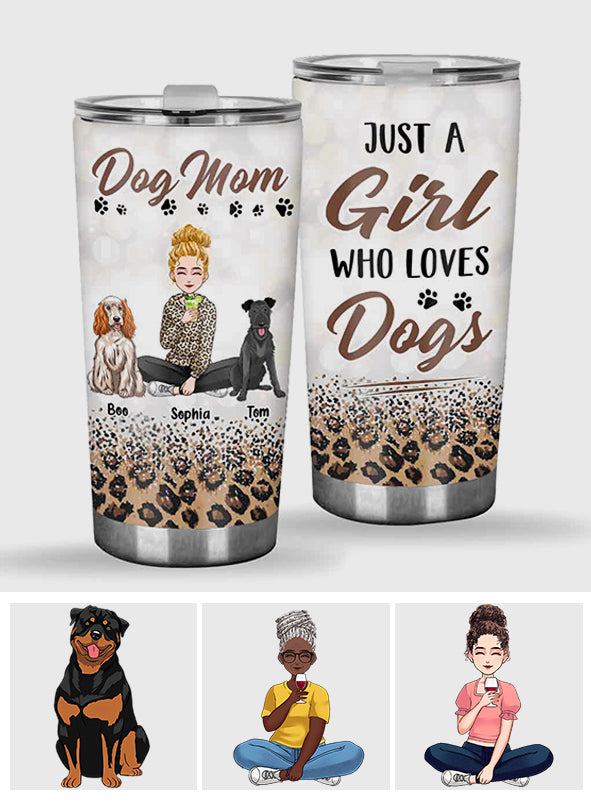 Dog Mom - Personalized Mother's Day Dog Tumbler