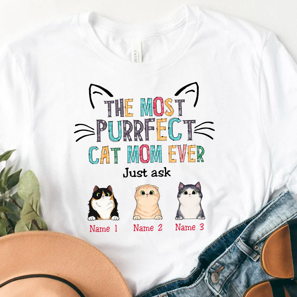 Furrfect Cat Mom - Personalized Mother's Day Cat T-shirt and Hoodie