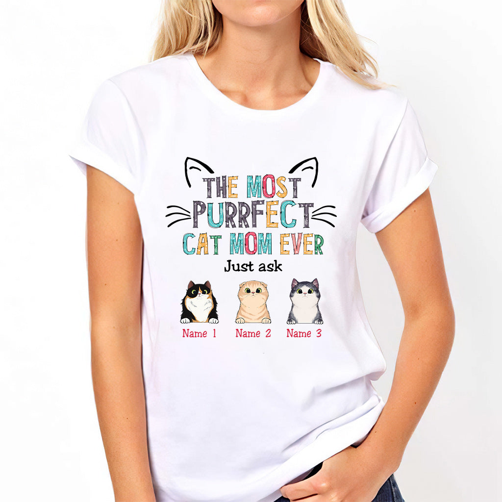 Furrfect Cat Mom - Personalized Mother's Day Cat T-shirt and Hoodie