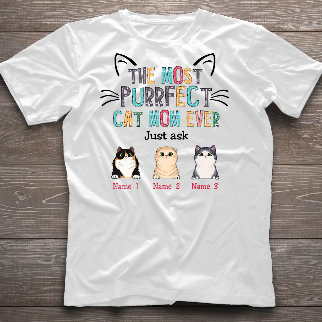 Furrfect Cat Mom - Personalized Mother's Day Cat T-shirt and Hoodie