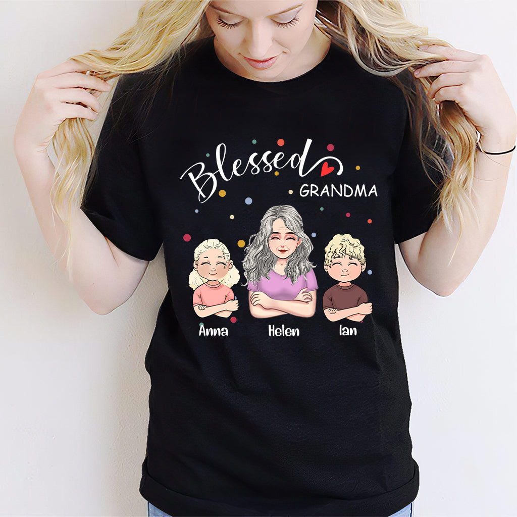 Blessed Grandpa - Personalized Mother's Day Grandma T-shirt and Hoodie