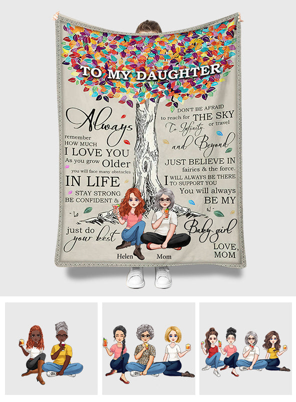 To My Daughter - Personalized Mother's Day Mother Blanket