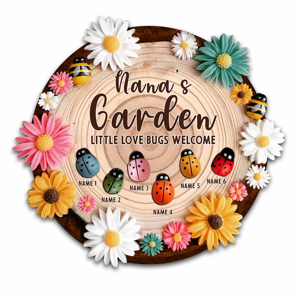 Little Bugs Welcome - Personalized Grandma Wood Sign