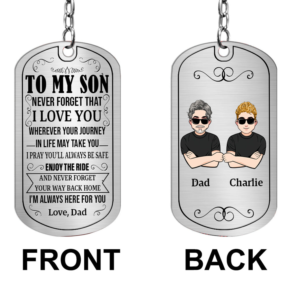 Disover To My Son - Gift for dad, son, daughter, granddaughter, grandson -Stainless Steel Keychain
