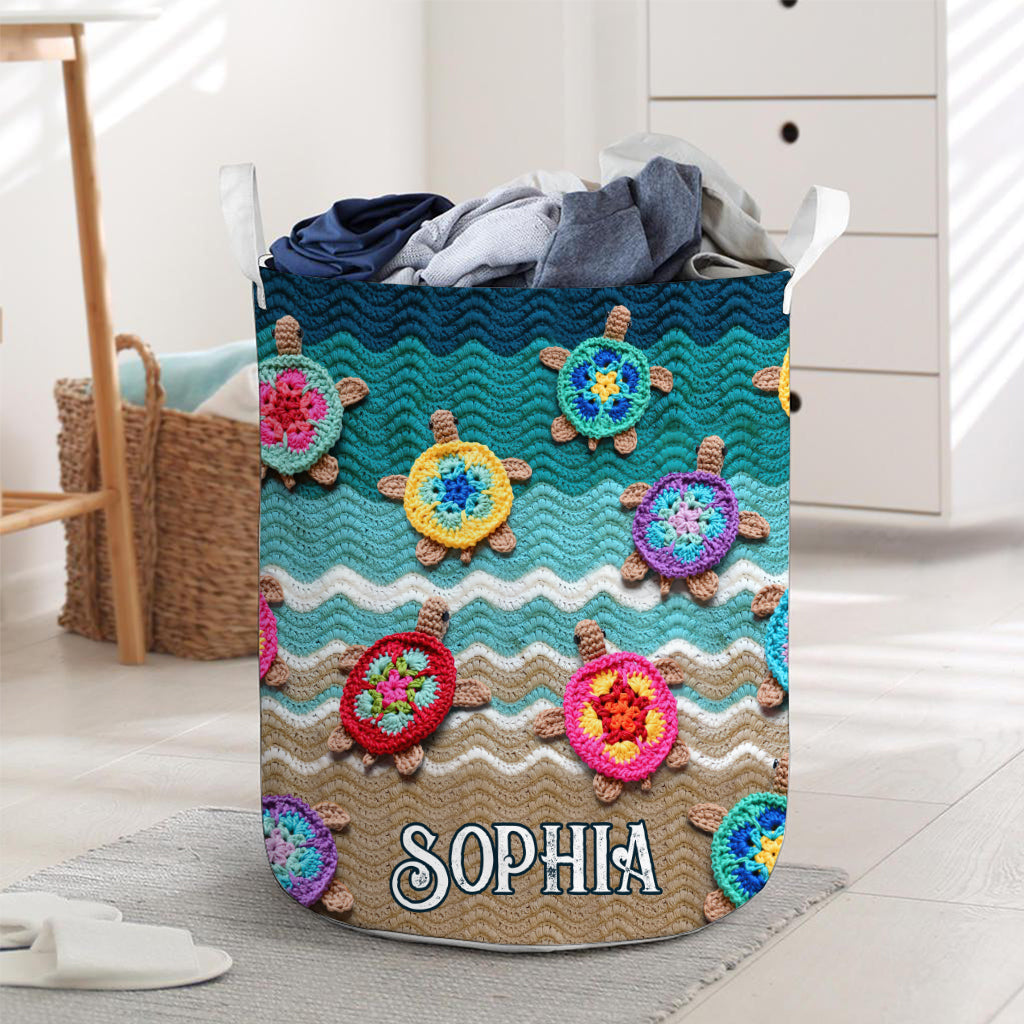 Love Turtles - Personalized Turtle Laundry Basket