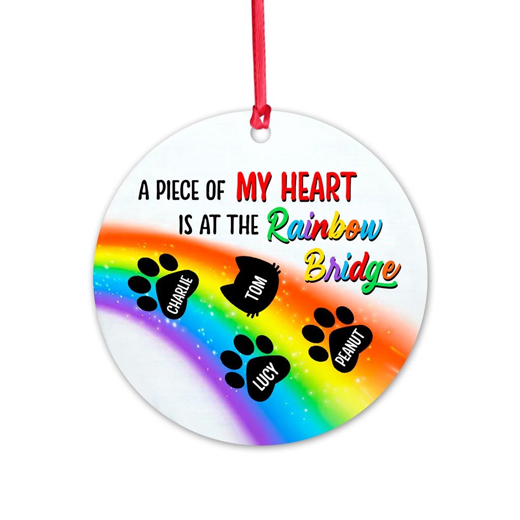 A Piece Of My Heart - Personalized Christmas Dog Ornament (Printed On Both Sides)