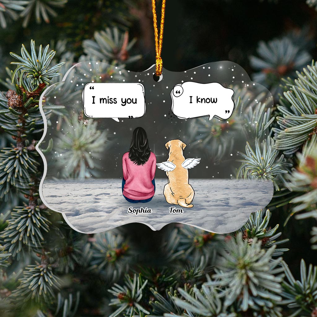 A Piece Of My Heart - Personalized Christmas Dog Transparent Ornament