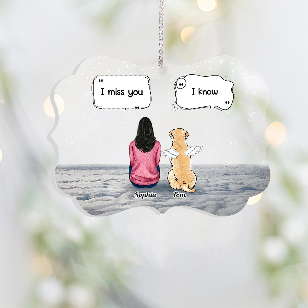 A Piece Of My Heart - Personalized Christmas Dog Transparent Ornament