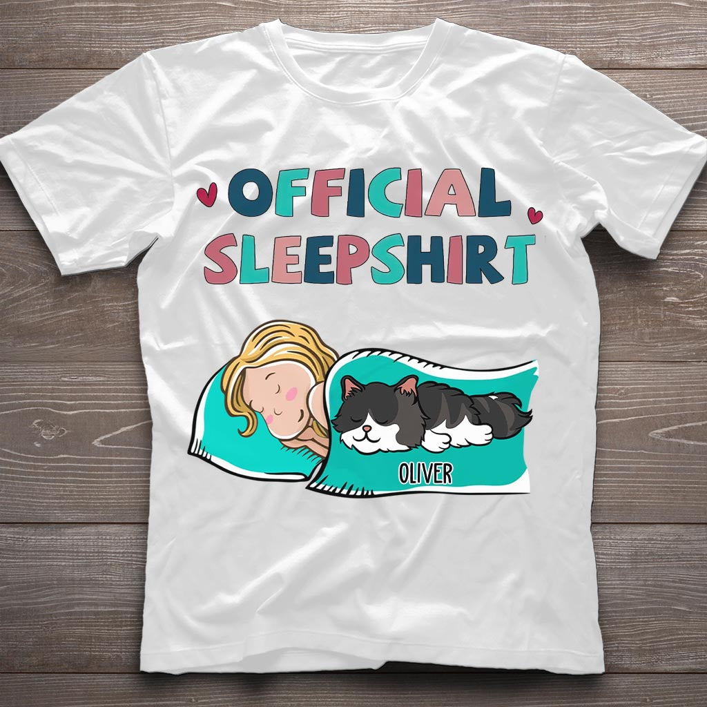 Cat Official Sleepshirt - Personalized Cat T-shirt and Hoodie