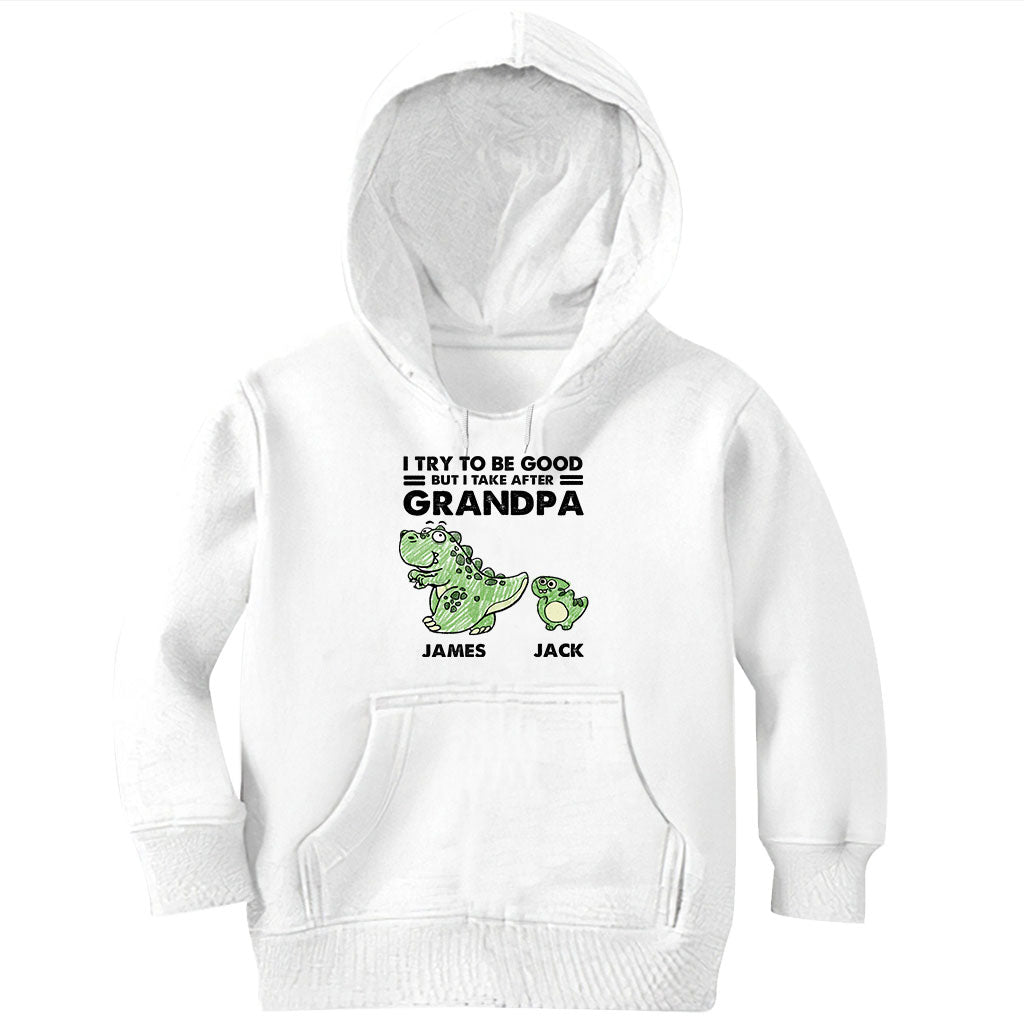 I Take After My Grandma/Grandpa - Gift for grandpa - Personalized T-shirt And Hoodie