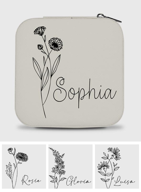 Birth Flower - Personalized Daughter Jewelry Box