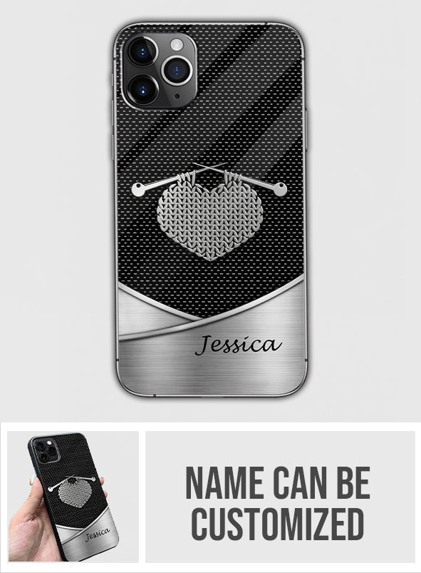 Love Knitting - Personalized Knitting Phone Case