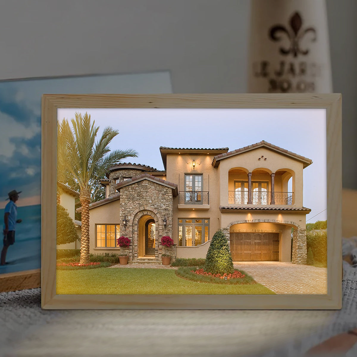 Our Home - Personalized Housewarming Light Photo Frame