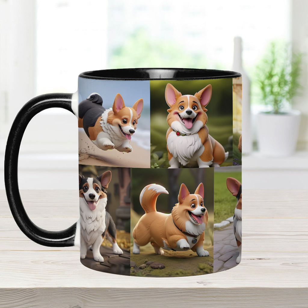 Cartoonize Pet Photos Collage - Gift for dog lovers, cat lover - Personalized Accent Mug