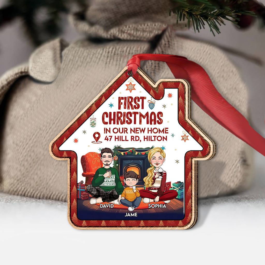 First Home - Custom Family Holiday Ornaments