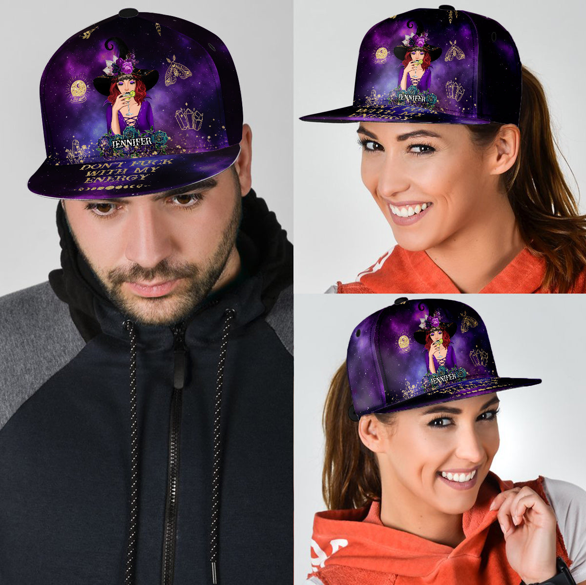 Don't F With My Energy - Personalized Witch Snapback