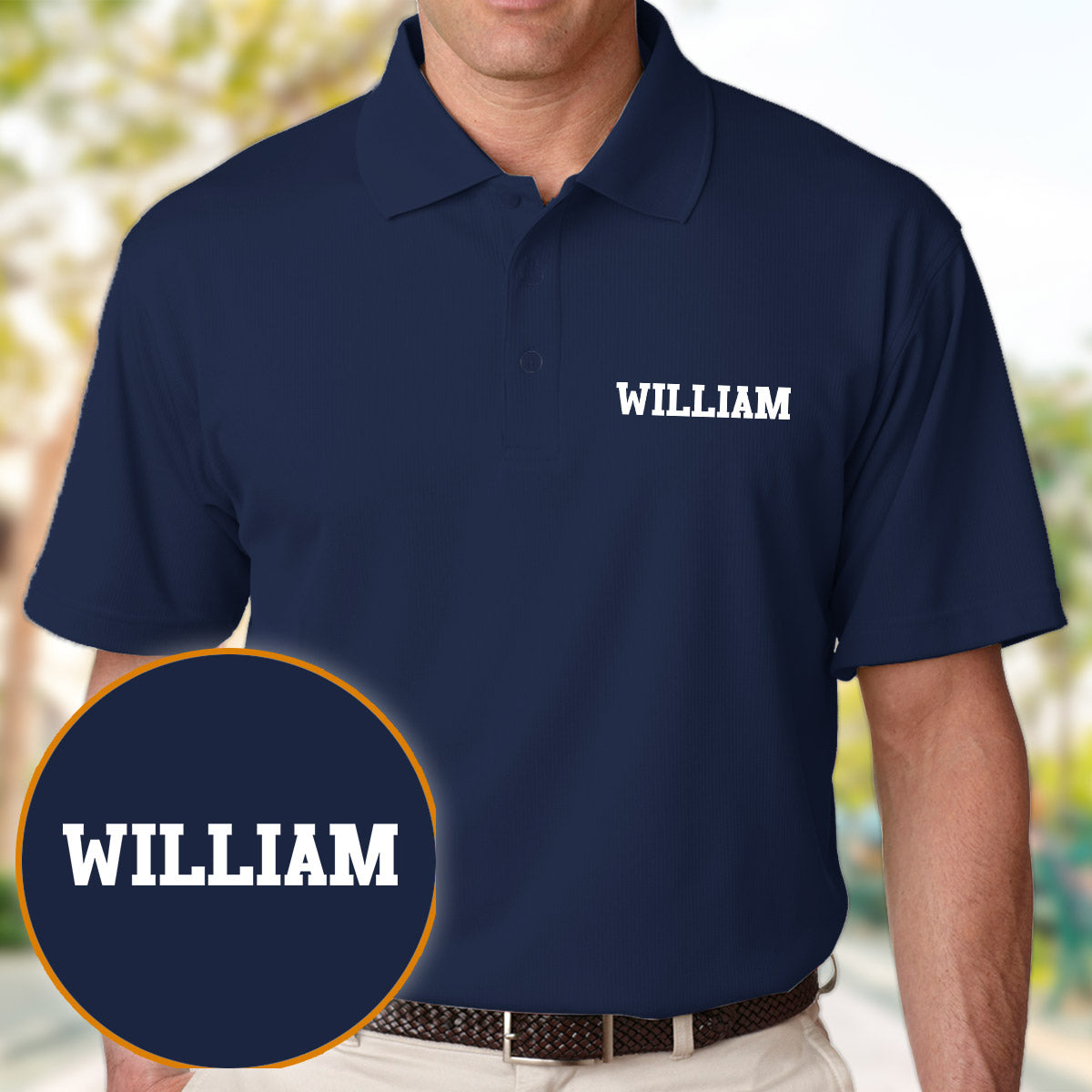 Custom Name - Personalized Sibling Embroidered Polo Shirt