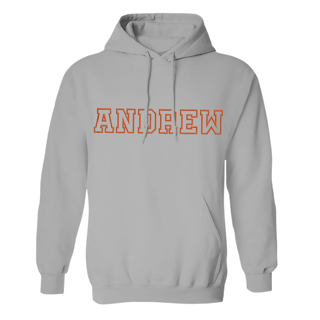 Custom Name - Personalized Step Dad Embroidered Hoodie