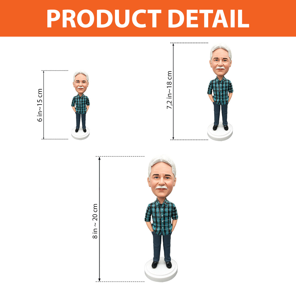 Personalized Step Dad Figure - Gift for step dad - Personalized Bobblehead