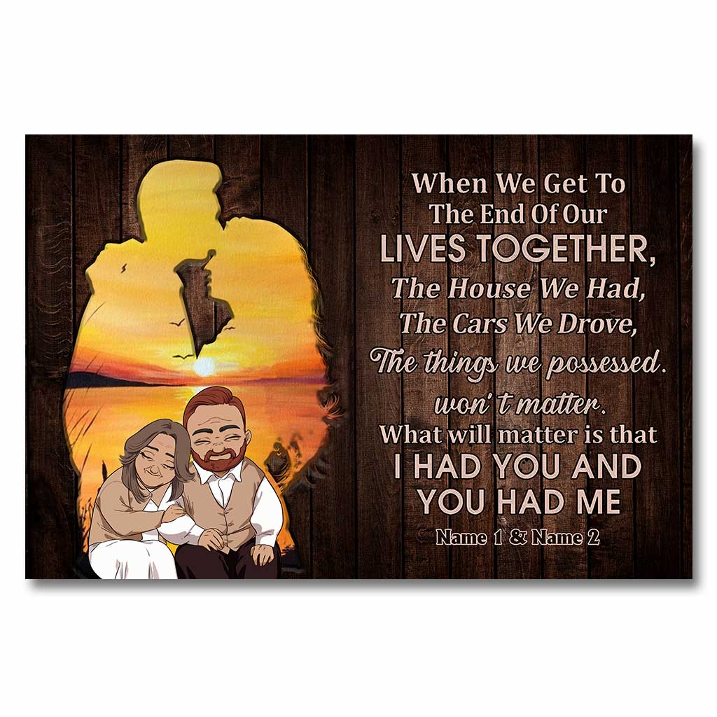 Disover When We Get To The End - Personalized Couple Poster