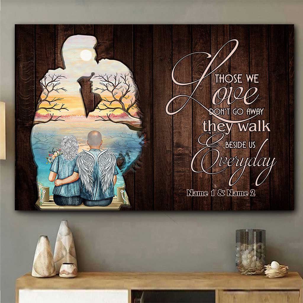 Disover Those We Love Don't Go Away - Personalized Couple Poster