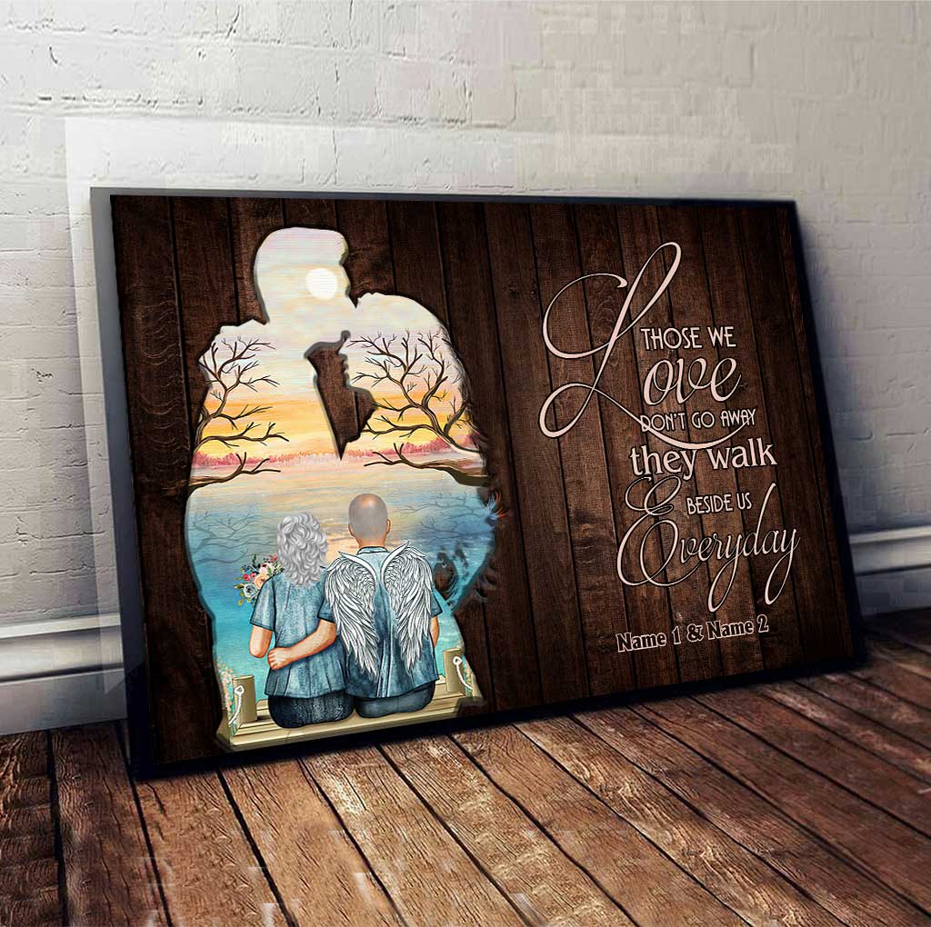 Discover Those We Love Don't Go Away - Personalized Couple Poster